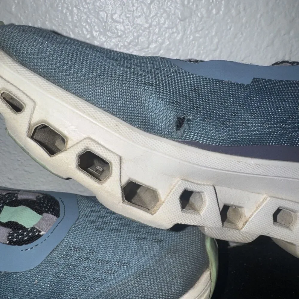 On Cloudmonster Womens Size 8.5 Blue Athletic Running Walking Shoes *check Photo